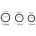 Men's Play - penissetring set - zwart (3 stuks)