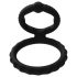 Men's Play - penis- en teelbalring (zwart)