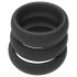 Men's Play - penisring set - dik siliconen - zwart - 3 stuks