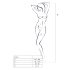 Passion BS013 - gestreept netset (rood) - S-L