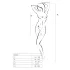 Passion BS027 - net mini jurkje - zwart - S-L
