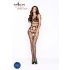 Passion BS032 - Open net catsuit (zwart) - Maat S-L