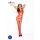 Passion BS032 - bodystocking met open kruis - netstof rood - S-L