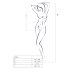 Passion BS035 - mouwloze, open net body (zwart) - S-L