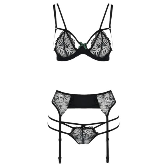 Passion Floris - lingerie set (zwart) - L/XL