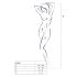 Passion BS058 - Opengewerkte Visnet Body (Wit) - S-L