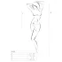 Passion BS064 - open net bodysuit - rood - S-L