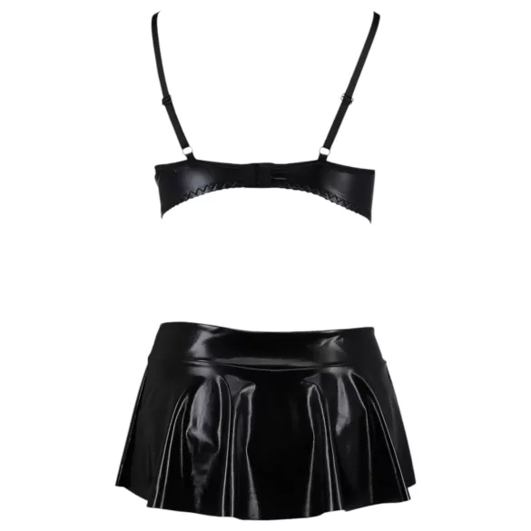 Passion Deby - lingerie set met minirok - zwart - L/XL