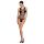 Passion BS086 - transparant gestreepte body (zwart) - S-L