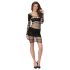 Passion BS105 - Net Mini Jurk (zwart) - S-L
