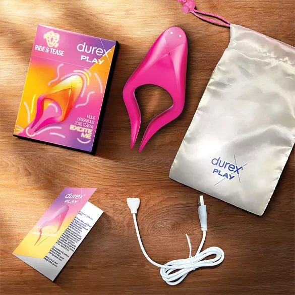 Durex - Clitoris vibrator - Tease & Ride - siliconen roze