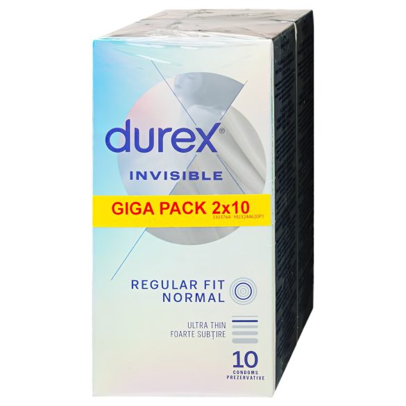 Durex Invisible Regular Fit - dunne condooms (2x10 stuks)