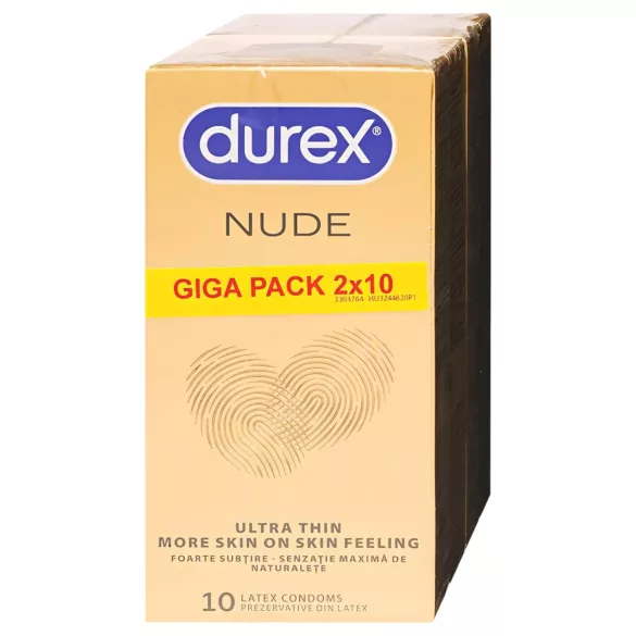 Durex Nude - ultra dun condoom (2x10 stuks)