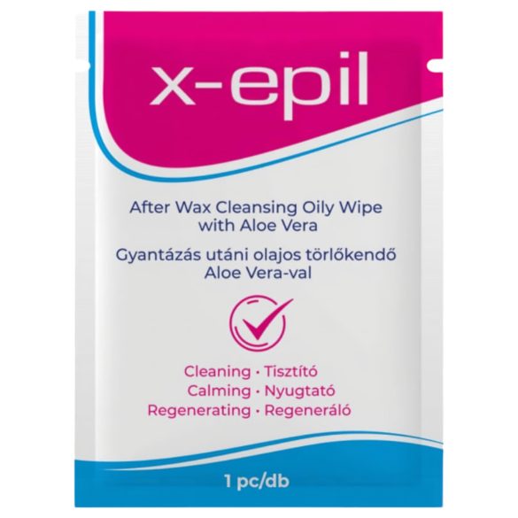 X-Epil - Olie doekjes na het waxen (1st) - Aloe Vera