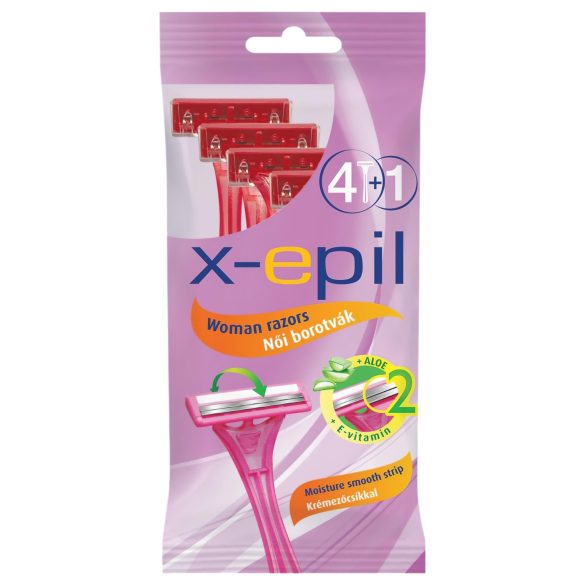 X-Epil - Wegwerp dames scheermesje 2-bladig (5 stuks)