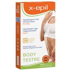 X-Epil - hypoallergene gelstrips voor lichaam (12 st)