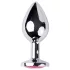 Desirel - anaal plug klein - roze juweel - zilver/pink