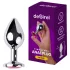 Desirel - anaal plug - medium - zilver/roze - Pink Jewel