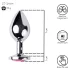 Desirel - anaal plug - medium - zilver/roze - Pink Jewel