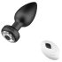 Desirel Easy Obsidian - draadloze anale vibrator met radio (zwart)