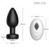 Desirel Easy Obsidian - draadloze anale vibrator met radio (zwart)