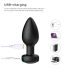 Desirel Easy Obsidian - draadloze anale vibrator met radio (zwart)
