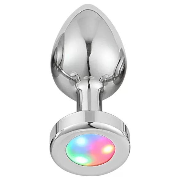 Desirel GlowPlug - anaal plug met verlichting - klein - zilver