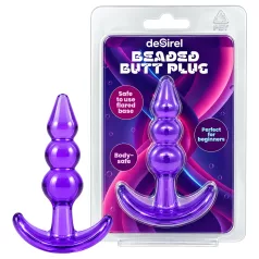 Desirel - anaal plug met bolletjes - siliconen - paars