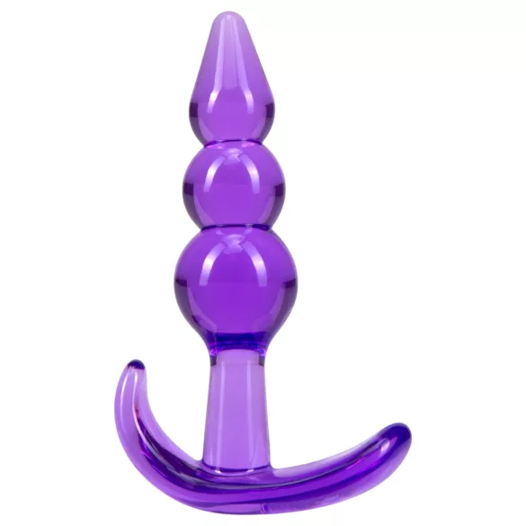 Desirel - anaal plug met bolletjes - siliconen - paars