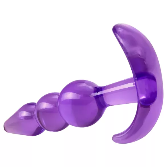 Desirel - anaal plug met bolletjes - siliconen - paars