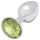 Sunfo - metalen anaalplug met limoensteen (zilver)