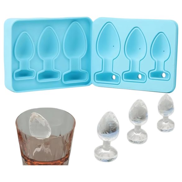 Anale Plug IJsblokjesmaker (Blauw)