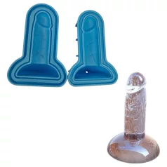Dildo ijsblokjesvorm - siliconen - blauw