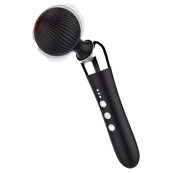 Gebogen - massagevibrator - oplaadbaar - zwart