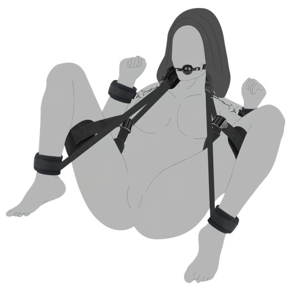Lonely - BDSM boeien set - zwart