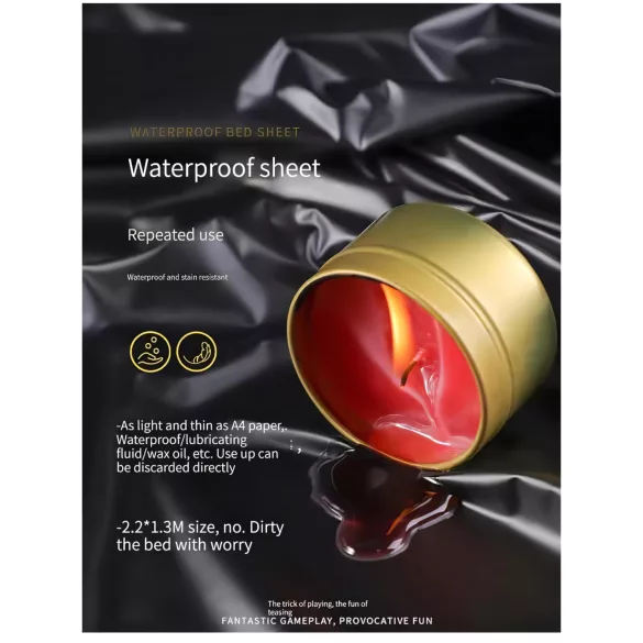 Water- en oliebestendig sekslaken - 97x130 cm - zwart