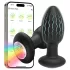 Desirel - Vibrerende anaalplug met kleurveranderende LED-verlichting - app-gestuurd, 10 vibratiestanden (zwart)