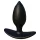 Kangvo - magnetische opblaasbare buttplug met rollende bal (zwart)