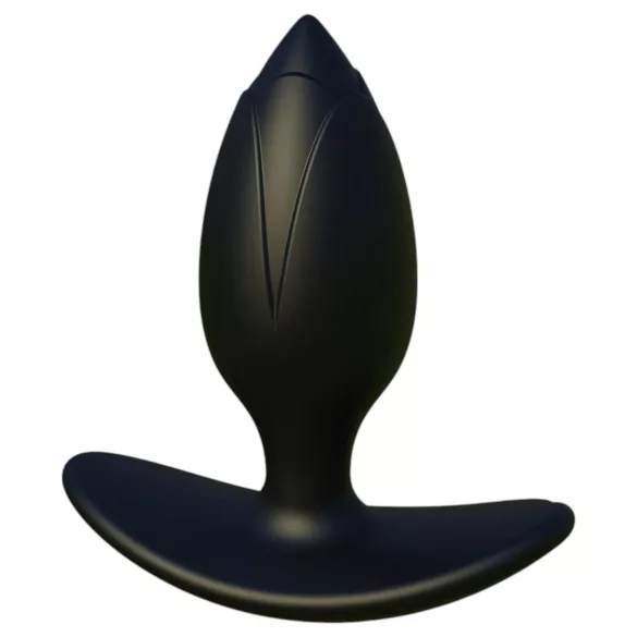 Kangvo - magnetische opblaasbare buttplug met rollende bal (zwart)
