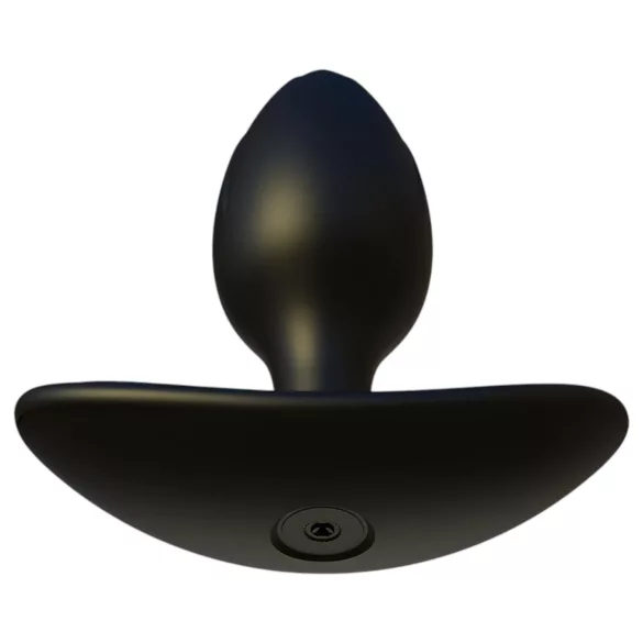 Kangvo - magnetische opblaasbare buttplug met rollende bal (zwart)