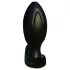 Kangvo - magnetische, opblaasbare, geribbelde buttplug (zwart)