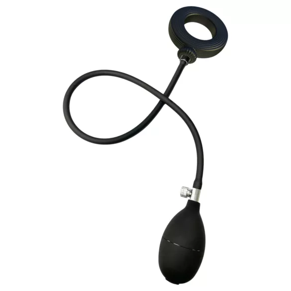 Kangvo - magnetische opblaasbare penisring (zwart)