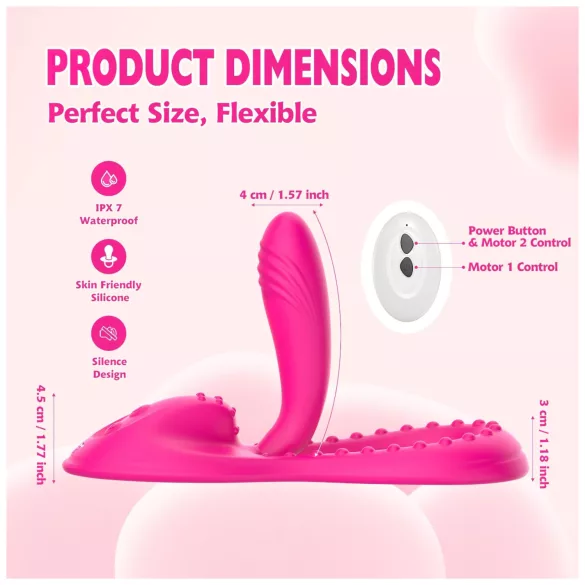 Mroow - flexibel kussenvibrator (roze)