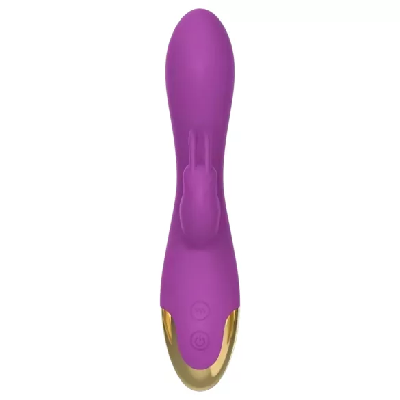 Mroow - konijnenvibrator met clitorisstimulator (paars)