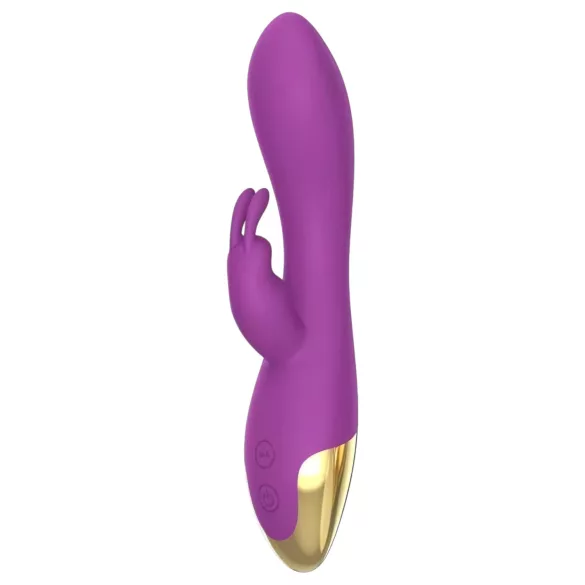 Mroow - konijnenvibrator met clitorisstimulator (paars)