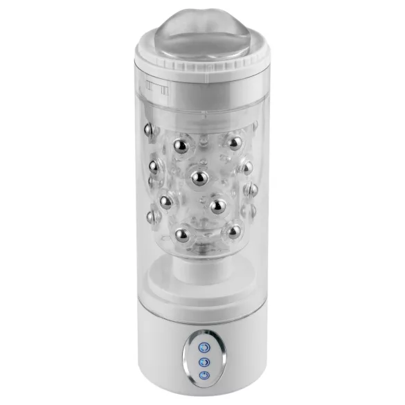 PDX Roto-Bator - automatische vibrerende mondmasturbator - wit