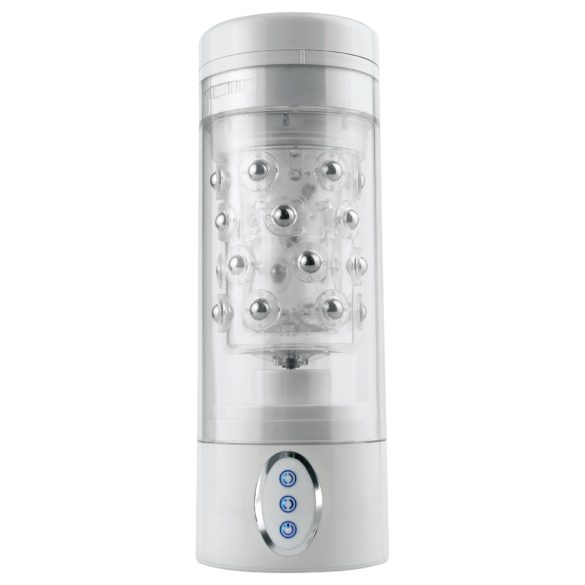 PDX Roto-Bator - automatische vibrerende mondmasturbator - wit