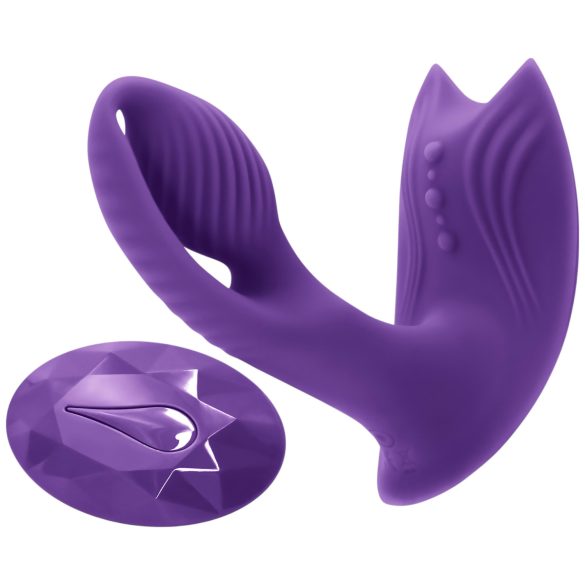 Inya Bump-N-Grind: Radio & Warmte Vibrator 2in1 (paars)