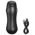 AlvUp - masturbator met zuigfunctie en vibratie - zwart