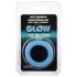 Doc Johnson The Big O - glow in the dark penisring (blauw)